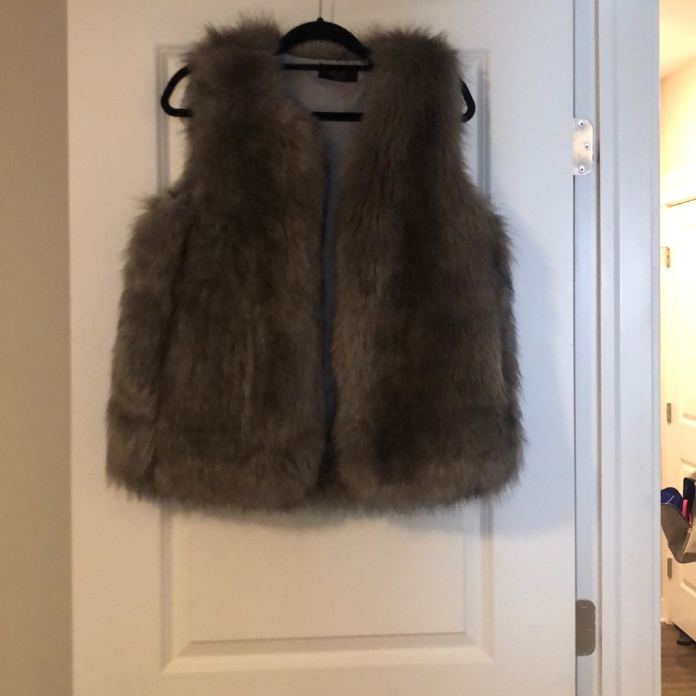 Gray Fur Vest